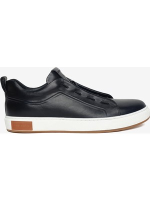 Greyder Erkek Lacivert Hakiki Deri Sneaker Ayakkabı 6K1SA64866