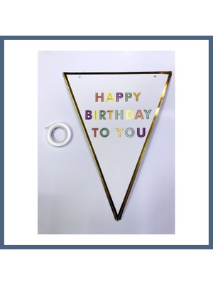 Bezos Happy Birthday To You Flama Bayrak Süs BZS10