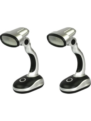 Tr LED Masa Lambası, 12 Ampul LED Taşınabilir Masa Lambası Powered Pil Masa Lambası, Bilgisayar