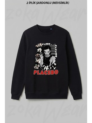 Zoka Wear Placebo VS01 Ön Baskılı Bisiklet Yaka Sweatshirt
