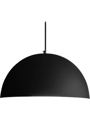 Tr Rsylight Retro Metal Siyah Dekoratif Tekli Sarkıt Avize Çap.30 cm Siyah RYS003042