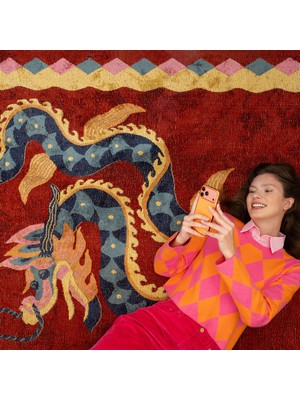 Zsa Zsa Zsu Zeug Bordo Pamuk Akrilik Halı 75x140 Cm