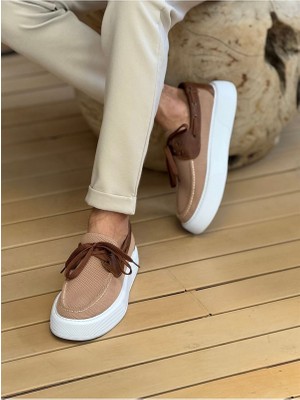 Melonika MN2602 - Triko Erkek Ayakkabı Taba Aym