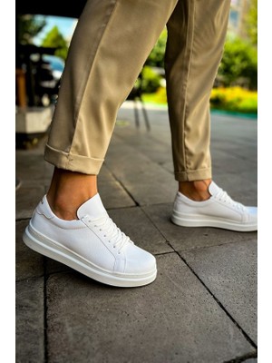 Melonika MN979 - Santoni Crt Spor Erkek Ayakkabı Beyaz Aym