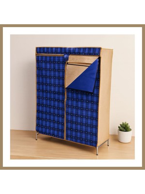Bezos Portatif Metal Iskelet Bez Gardrop 42X106X150 cm 22