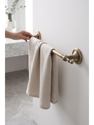 Elarque Antik Gold Retro Banyo Havluluk Pirinç Eskitme 5 Yıl Garantili