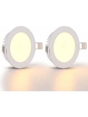 Myg Plus 3200K Günışığı 3 Watt LED Panel Armatür, Ince Kasa ve Sıva Altı Montaj