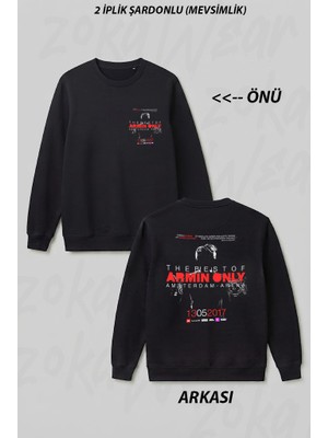 Zoka Wear Armin Van Buuren Bas Ön Arka Baskılı Bisiklet Yaka Sweatshirt