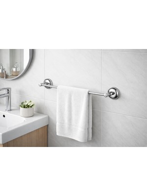 Elarque Vidalı Montaj Uzun Metal Banyo Havluluk