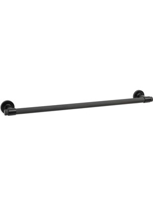 Elarque Duvara Montajlı Uzun Havluluk Siyah 60 cm