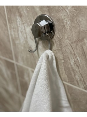 Elarque Krom Banyo Mutfak Havlu Askısı Vakumlu Vidalı