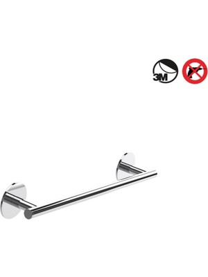 Elarque Uzun Havluluk, 39CM, Yapışkanlı - Krom