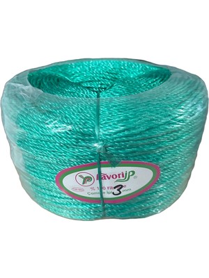 Hype Store Favori Ip Halat FH03 Pp Naylon Burgulu Örgü Çamaşır Ipi - Yeşil - 100 Metre - 1 Adet