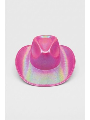 Le Mabelle Pembe  Holografik Kız Çocuk Kovboy Şapkası