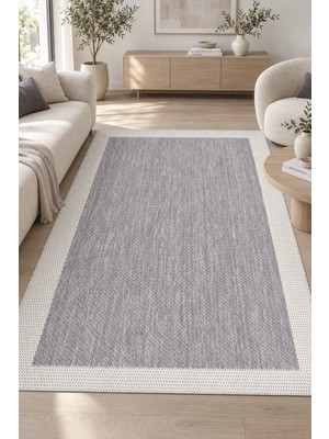 Casavalli Terra Gri Ekru Sisal Tarzı Modern Robot Süpürge Uyumlu Kolay Temizlenebilir Mutfak Oturma Odası Kori