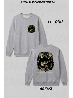 Zoka Wear Summoning Ön Arka Baskılı Bisiklet Yaka Sweatshirt