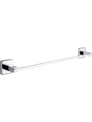 Elarque Kare Plus Uzun Havluluk Paslanmaz Ss 304 Krom Kaplama Banyo Havlu Barı Askı