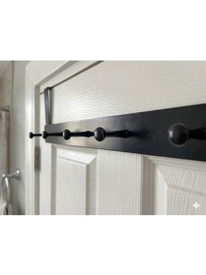 Elarque Kapı Arkası 6 Lı Metal Elbise Askısı