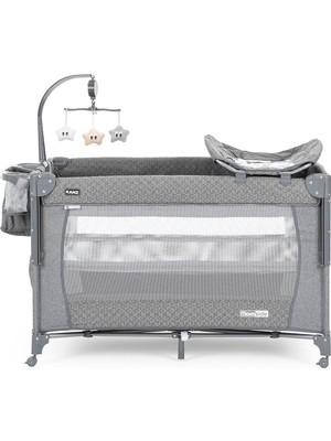 Kanz Momside Anne Yanı Park Yatak 70X110 Füme