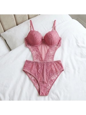 Ellovia Destekli Dantelli Bodysuit B Cup