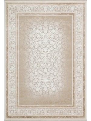 Eko Halı Padona Pdn 09 Cream Beige Yumuşak Tuşeli Modern Desenlere Sahip Şık Salon Halısı