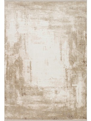 Eko Halı Padona Pdn 10 Cream Beige Yumuşak Tuşeli Modern Desenlere Sahip Şık Salon Halısı