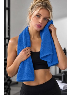 Pera Deluxe Spor Havlusu 50X90 cm %100 Pamuk Yüksek Su Emici Tekli El Yüz Havlusu 6 Renk Seçeneği
