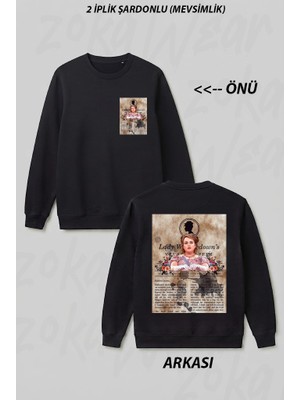 Zoka Wear Penelope- Bridgerton Ön Arka Baskılı Bisiklet Yaka Sweatshirt