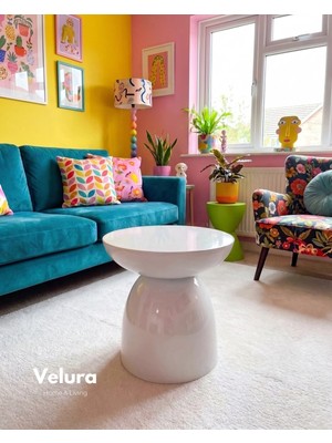 Velura Home & Living Leo Yan Sehpa - Beyaz