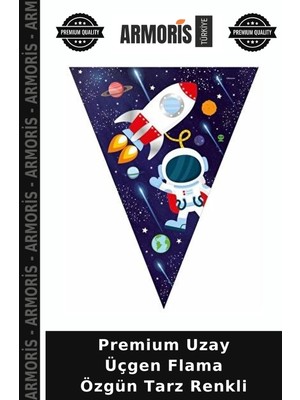 Armoris Premium Uzay Üçgen Flama Özgün Tarz Renkli
