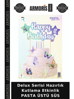 Armoris Delux Serisi Hazırlık Kutlama Etkinlik Pasta Üstü Süs