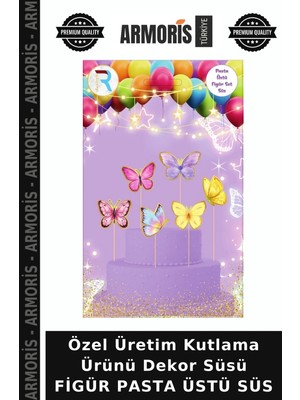 Armoris Özel Üretim Kutlama Ürünü Dekor Süsü Figür Pasta Üstü Süs