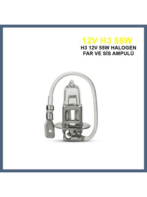 Bezos Trifa H3 Halojen Far Ampülü 12V 55WATT Sarı BZS10