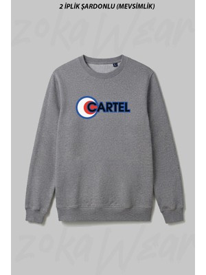 Zoka Wear Cartel2 Ön Baskılı Bisiklet Yaka Sweatshirt