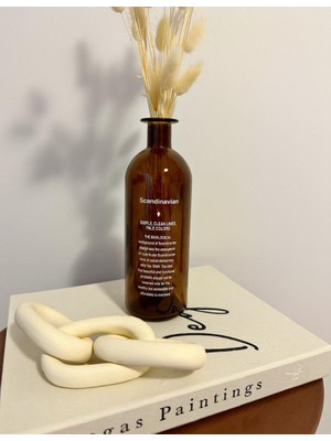 Bohem Iskandinav Amber Cam Vazo 20 cm