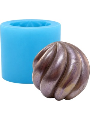 Alze Kimya Hobi Spiral Küre Silikon Kalıbı - Modern ve Şık Tasarım