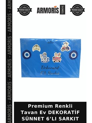 Armoris Premium Renkli Tavan Ev Dekoratif Sünnet 6’lı Sarkıt