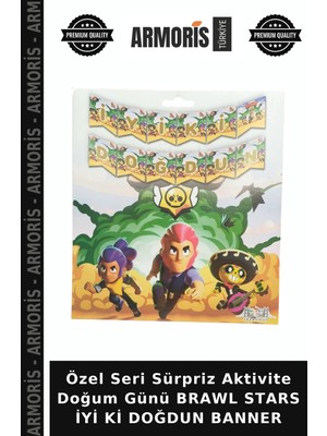 Armoris Özel Seri Sürpriz Aktivite Doğum Günü Brawl Stars Iyi Ki Doğdun Banner