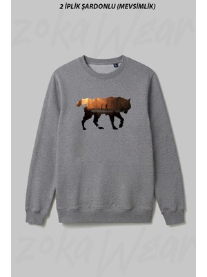 Zoka Wear Life Is Strange 2 Wolf Brothers Ön Baskılı Bisiklet Yaka Sweatshirt