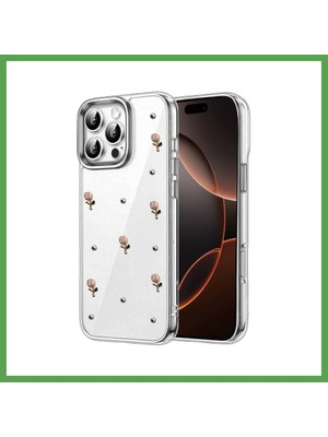 Bezos iPhone 16 Pro Max Uyumlu Fiyonk Desenli Kapak - Desen 6 Mgc