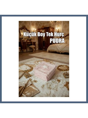 Bezos Çeyizlik Küçük Tek Hurç Çiçekli, Kadife Tek Hurç Çeyizlik Dantelli Hurç, Küçük Boy Hurç BZS10