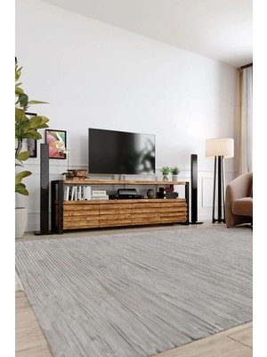 Kıymık Home Ihlamur Tv Ünitesi - Size Özel Üretim - Gerçek Ağaç - Köknar
