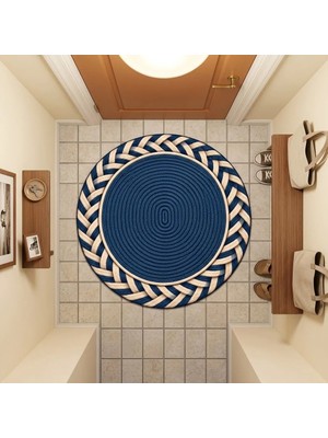 Bazaar Forum Yuvarlak Dijital Baskı Dokuma Taban Kaymaz Özellikli Salon Halısı – Antre, Koridor ve Oda Için Halı