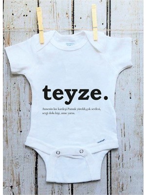 Babylimon Teyzeye Özel Baskılı Zıbın
