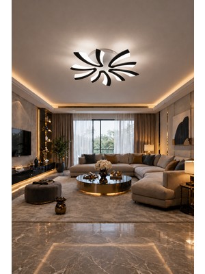 Markatech MS59005-5 Siyah 5'li 3 Renk LED Plafonyer Avize