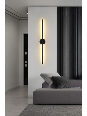 Markatech Olimpos Siyah Gün Işığı LED Aplik 70 cm