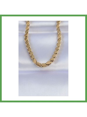 Bezos 316L Çelik Gold Renk Arpa Model Kolye Mgc