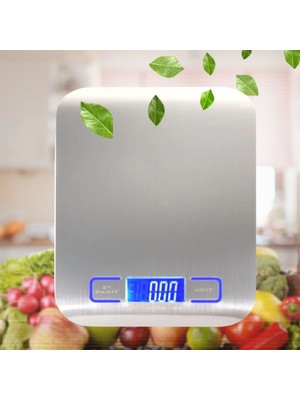 Hace Bazaar Pratik Tf 1002 Hassas Ölçümlü  Maksimum 5 kg Kapasiteli LED Ekran Platin Dijital Mutfak Tartıs�