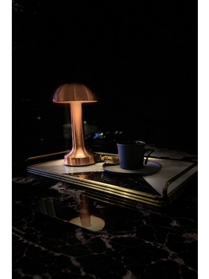 Markatech Lizbon Bronz 3 Renk LED Masa Lambası