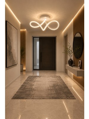 Markatech Mina Beyaz Cristalya Serisi Modern Plafonyer 3 Renk Ledli Avize